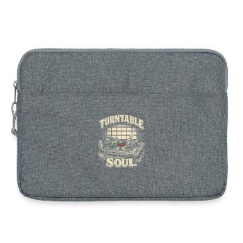 Collectionneur de vinyles, collectionneur de platine, Soul - Sacoche pour ordinateur portable 15 pouces - gris chiné - Devant