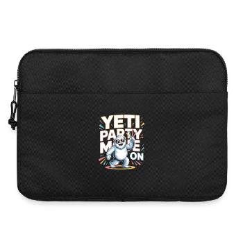 Yeti Party Mode – Funny Party Monster - Laptop bag 15" - black - Front