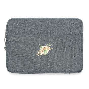 Floral Bouquet Watercolor Vintage - Laptop bag 15" - heather grey - Front