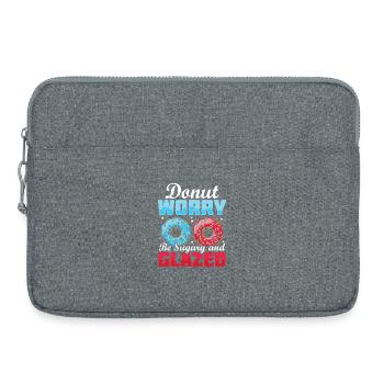 Restauration rapide en donuts - Sacoche pour ordinateur portable 15 pouces - gris chiné - Devant