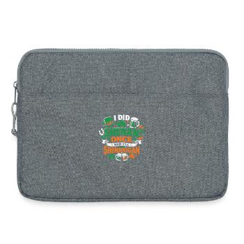 Ready vor Shenanigans | St. Patrick's Day - Laptoptasche 15" - Grau meliert - Vorne