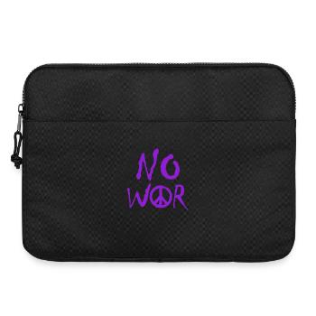 PAS DE GUERRE – Déclaration pour la paix contre la guerre - Sacoche pour ordinateur portable 15 pouces - noir - Devant