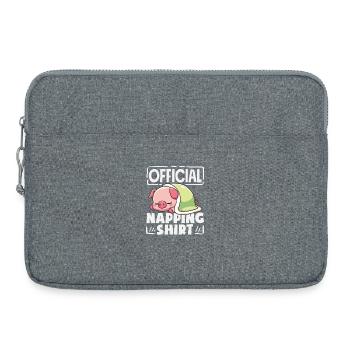 Chemise de nuit officielle Sleeping Pig - Sacoche pour ordinateur portable 15 pouces - gris chiné - Devant