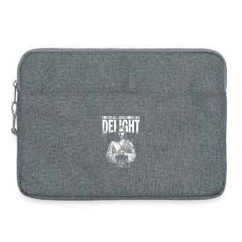 Chemise portrait de Jésus Délice - Sacoche pour ordinateur portable 15 pouces - gris chiné - Devant