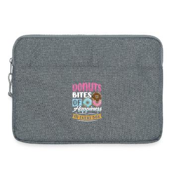 Restauration rapide en donuts - Sacoche pour ordinateur portable 15 pouces - gris chiné - Devant