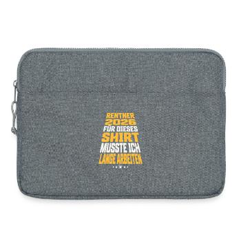 Rentner 2026 - Laptoptasche 15" - Grau meliert - Vorne