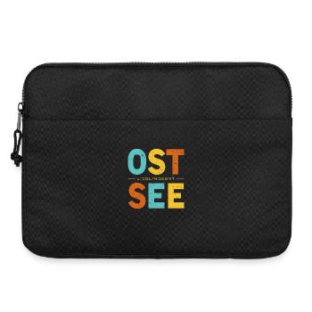 Mein Lieblingsort Ostsee Retro Küsten Design - Laptoptasche 15" - Schwarz - Vorne