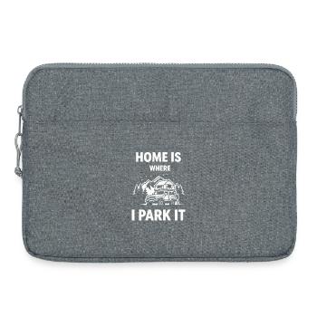 Rooftop Tent Camping Shirt for Real Rooftop Tent Fans - Laptop bag 15" - heather grey - Front
