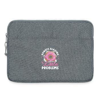 Restauration rapide en donuts - Sacoche pour ordinateur portable 15 pouces - gris chiné - Devant