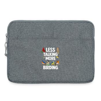 Observation des oiseaux Ornithologue Nerd - Sacoche pour ordinateur portable 15 pouces - gris chiné - Devant