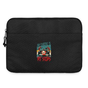 Autorennen Motorsport My Cardio Is Pit Stops - Laptoptasche 15" - Schwarz - Vorne