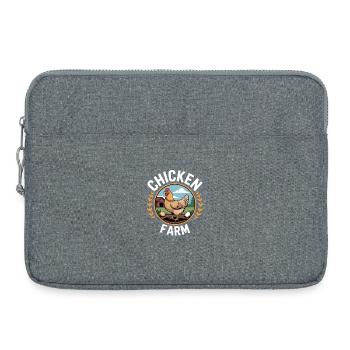 Chicken Farm Hühnerhalter Huhn - Laptoptasche 15" - Grau meliert - Vorne