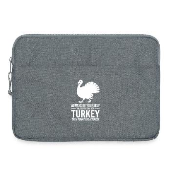 Truthahn Sprüche Pute Lustiges Truthuhn Geschenk - Laptoptasche 15" - Grau meliert - Vorne
