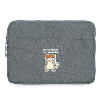 Propulsé par le motif des encas ratons laveurs - Sacoche pour ordinateur portable 15 pouces - gris chiné - Devant