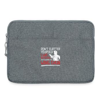 Wing Chun Girl Kung Fu Lesson Training Wing Chun - Laptop bag 15" - heather grey - Front