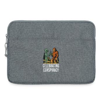 Alien Bigfoot UFO Sasquatch Believers Spaceship - Laptop bag 15" - heather grey - Front