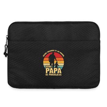 Being Grandpa, Being Papa Priceless - Laptop bag 15" - black - Front