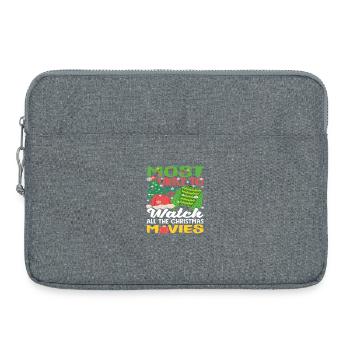 Wahrscheinlich Weihnachtsfilme Gucker Lustig - Laptoptasche 15" - Grau meliert - Vorne