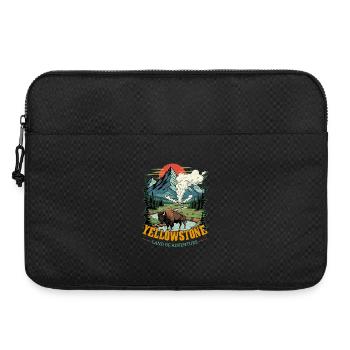 Land Of Adventure Yellowstone National Park - Laptop bag 15" - black - Front