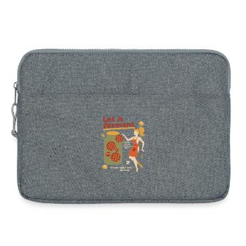 Sauerteigbrot-Backer Lass es fermentieren. - Laptoptasche 15" - Grau meliert - Vorne