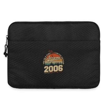 2006 Jahrgang Vintage Geburtstag Geschenk Retro - Laptoptasche 15" - Schwarz - Vorne