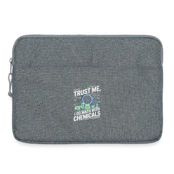 Vertrau Mir, Ich Rechne Mit Chemikalien - Laptoptasche 15" - Grau meliert - Vorne