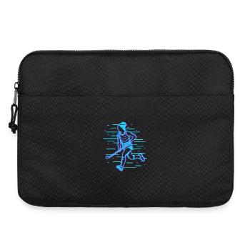 Joueur de hockey - Sacoche pour ordinateur portable 15 pouces - noir - Devant