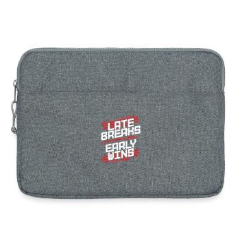 Autorennen Motorsport Late Breaks Early Wins - Laptoptasche 15" - Grau meliert - Vorne
