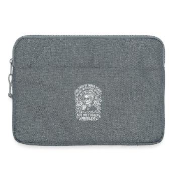 Path Of Inner Peace Not My Problem Funny Skeleton - Laptoptasche 15" - Grau meliert - Vorne
