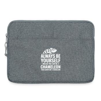 Don des Drôles Caméléons Drôles de Expressions Caméléon - Sacoche pour ordinateur portable 15 pouces - gris chiné - Devant