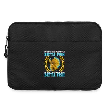 Bettafischbesitzer Aquarist Fischhalter Siamese - Laptoptasche 15" - Schwarz - Vorne