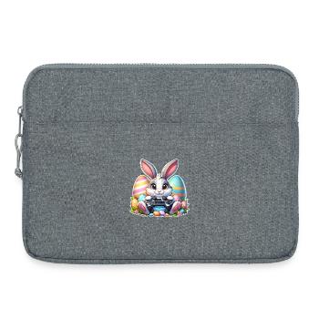Jeux de Pâques - Sacoche pour ordinateur portable 15 pouces - gris chiné - Devant