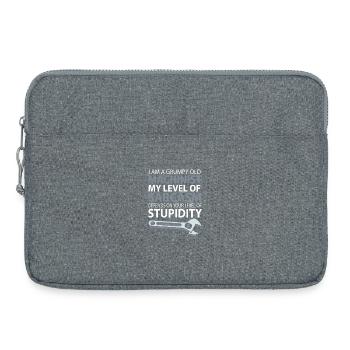 Locksmith Mechanic Mechanical Engineering CNC - Laptop bag 15" - heather grey - Front