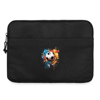 Foot Football Ballon Joueur Supporter idée Cadeau - Sacoche pour ordinateur portable 15 pouces - noir - Devant