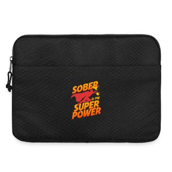 L’abstinence antialcoolique sobre, c’est mon super pouvoir - Sacoche pour ordinateur portable 15 pouces - noir - Devant