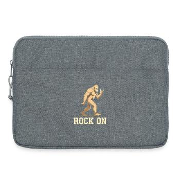 Bigfoot Rock sur illustration - Sacoche pour ordinateur portable 15 pouces - gris chiné - Devant