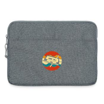 Cassette Musique Rétro Vintage Tape 80s 90s Style - Sacoche pour ordinateur portable 15 pouces - gris chiné - Devant