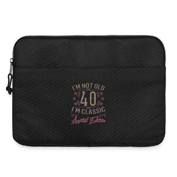 Dicton drôle du 40e anniversaire vintage - Sacoche pour ordinateur portable 15 pouces - noir - Devant