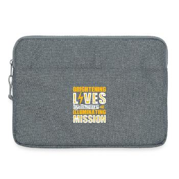 Electrician, Electronics Technician, Electrician - Laptop bag 15" - heather grey - Front