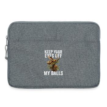Königspython Schlangen Liebhaber Terrarium Python - Laptoptasche 15" - Grau meliert - Vorne