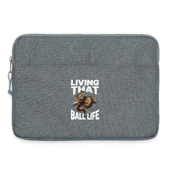 Königspython Schlangen Liebhaber Terrarium Python - Laptoptasche 15" - Grau meliert - Vorne