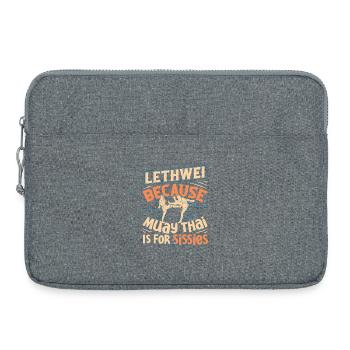  Lethwei Training Myanmar Fighter Burmese Boxing - Laptop bag 15" - heather grey - Front