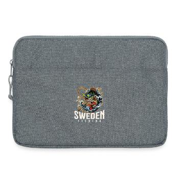 Suède Pêche - Sacoche pour ordinateur portable 15 pouces - gris chiné - Devant