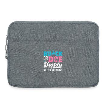 Buck Or Doe Dad Wants To Know Reveal - Laptop bag 15" - heather grey - Front