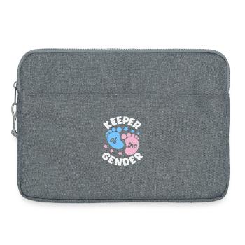 Révélation de Gardien des empreintes de genre - Sacoche pour ordinateur portable 15 pouces - gris chiné - Devant