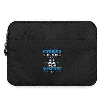 Audiobook Gift Stories Travel Book Lover - Laptop bag 15" - black - Front