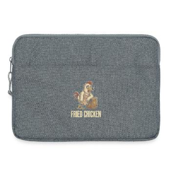 Poulet rétro : poulet frit - Sacoche pour ordinateur portable 15 pouces - gris chiné - Devant