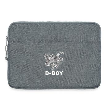 Breakdance B-Boy Streetdance Hip Hop - Laptoptasche 15" - Grau meliert - Vorne