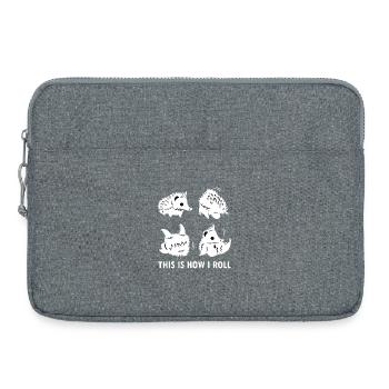 Roulade de hérissons : Alter mignon - Sacoche pour ordinateur portable 15 pouces - gris chiné - Devant