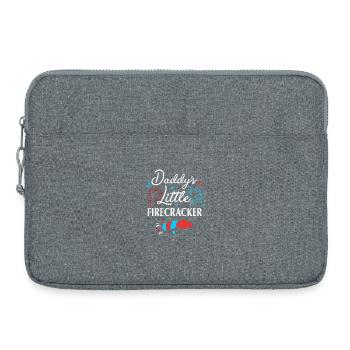 Baby Party Juli Werdender Papa - Laptoptasche 15" - Grau meliert - Vorne
